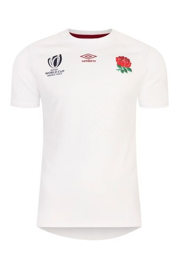 Umbro White England Kids World Cup Home Rugby Shirt