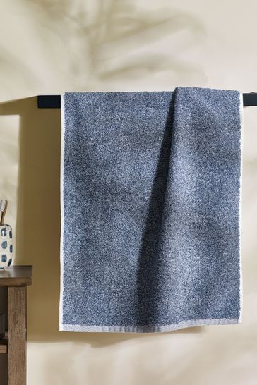 Blue Textured 100% Cotton Towel