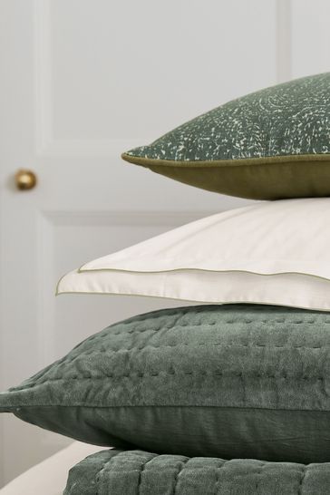 Green quilted throw sales