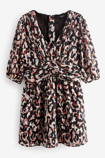 H&m animal new arrivals print wrap dress