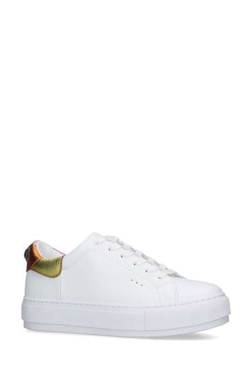 Gering Zo veel Cater Buy Kurt Geiger London White Laney Eagle Trainers from Next Netherlands