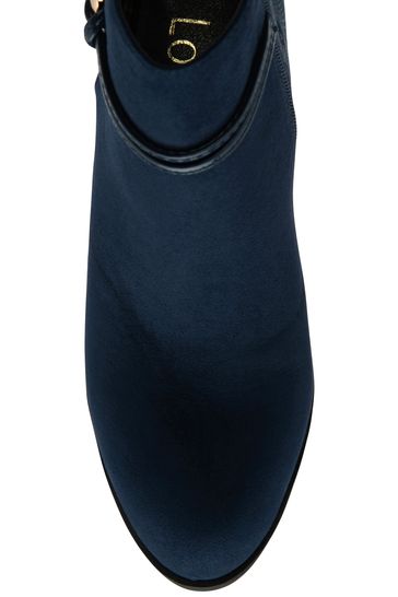 Ladies navy clearance blue ankle boots