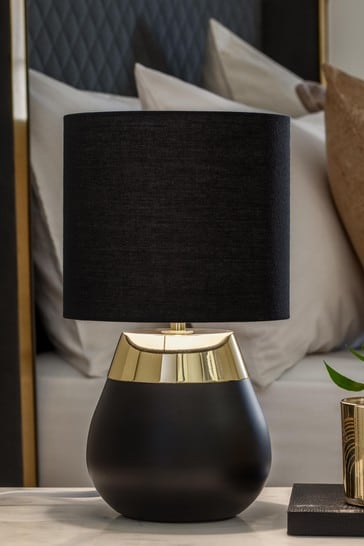 Black/Gold Kit One Stage Touch Table Lamp
