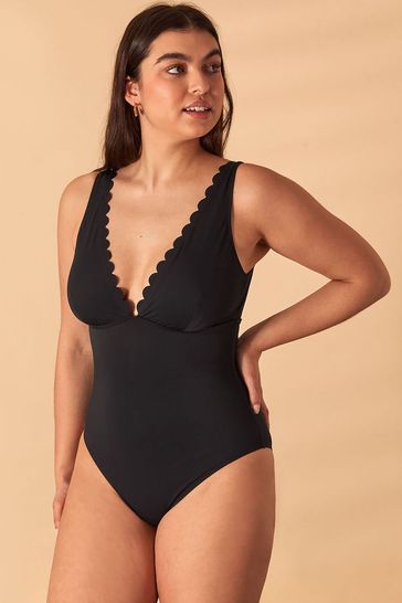 Scalloped swimsuit uk store