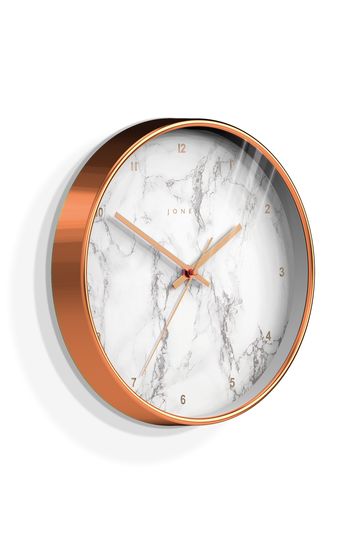 Jones Clocks Copper Penny Copper Marble Dial Wall Clock