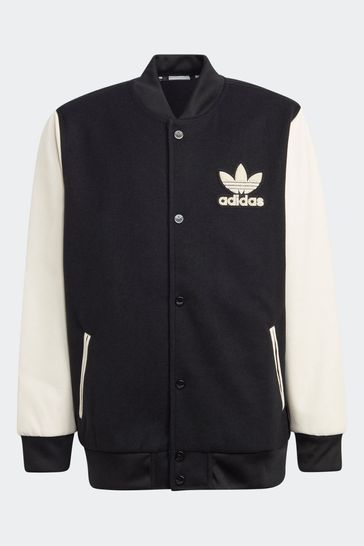 Adidas originals black and white jacket clearance