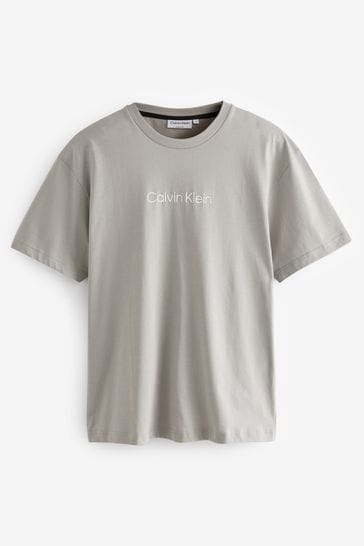 Buy Calvin Klein Grey Hero Logo T-Shirt bei Next Deutschland