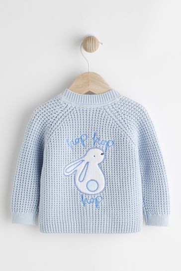 Pale blue hot sale baby cardigan