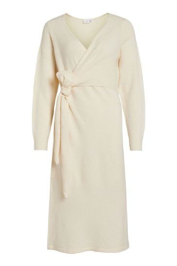Vila long hotsell sleeve knit dress