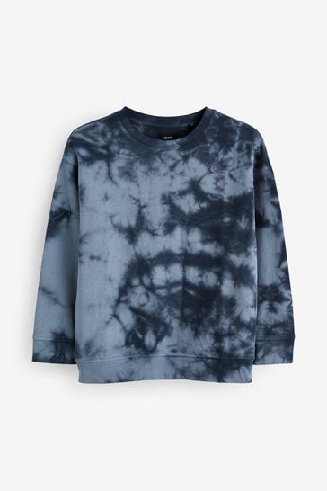 Blue tie cheap dye sweatshirt