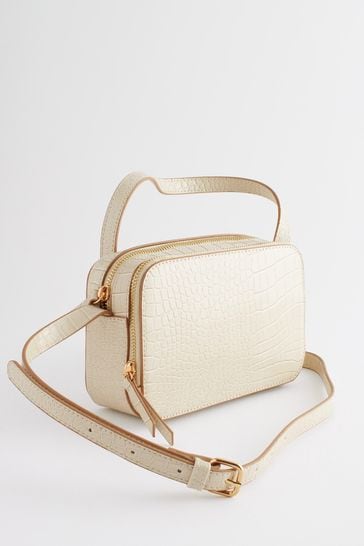 Cream best sale camera bag