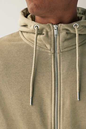 Buy Neutral Zip Through Hoodie from Next Luxembourg