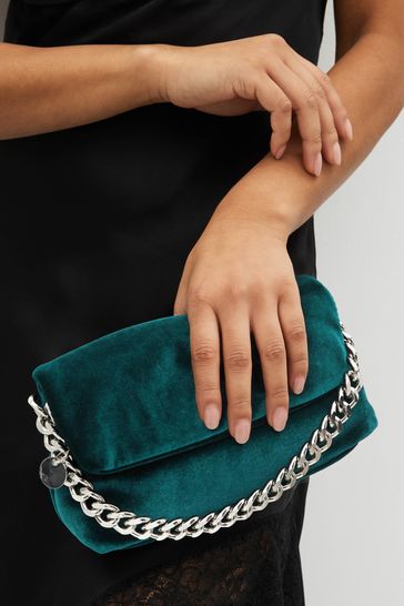 Velvet chain bag outlet