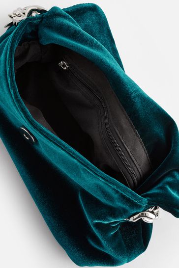 Teal velvet best sale bag