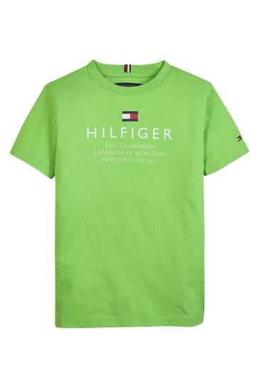 Tommy Hilfiger Green Logo T-Shirt