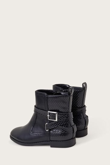 Black strap outlet boots