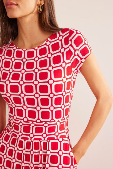 Boden red 2024 polka dot dress