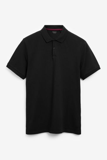 Black sales plain polo