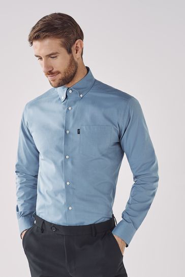 Blue button down oxford shirts 2025