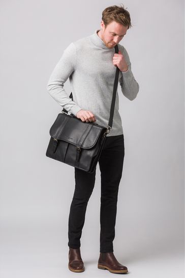Pure Luxuries London Baxter Leather Work Bag