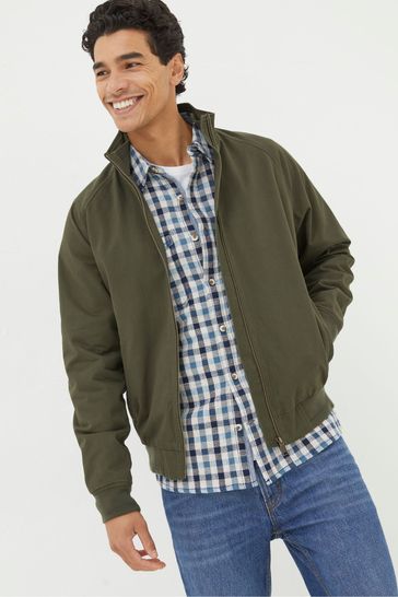 FatFace Green Harrington Bomber Jacket