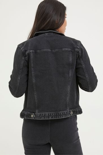 FatFace Black Denim Jacket