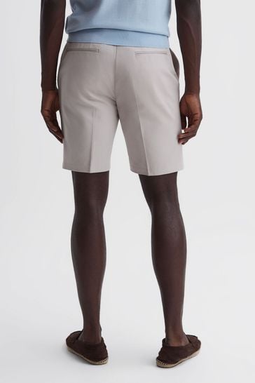 Reiss Stone Southbury Cotton Blend Chino Shorts