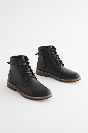 Mens smart 2025 lace up boots