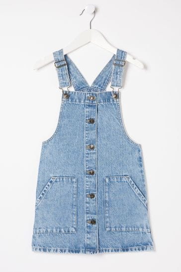 Fat face denim pinafore hotsell