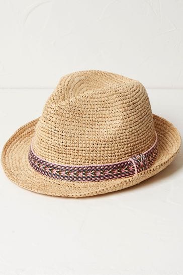 FatFace Natural Trilby Hat