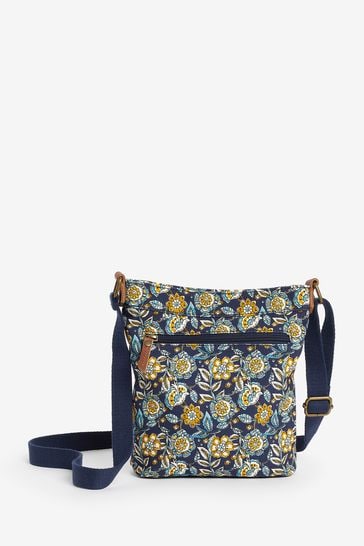 FatFace Blue Janie Canvas Crossbody Bag