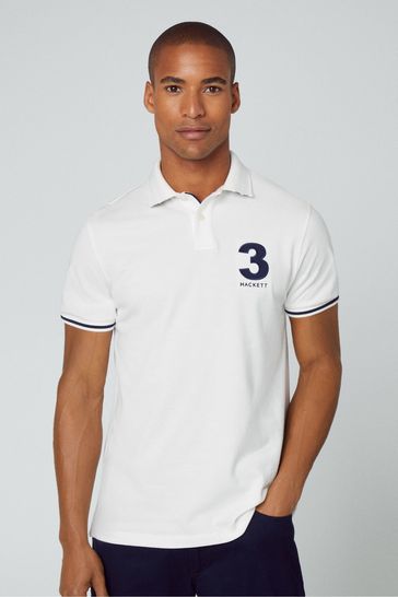 Hackett shop white polo