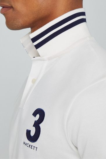 Hackett white polo clearance