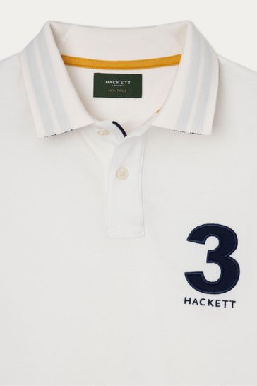 Hackett shop white polo