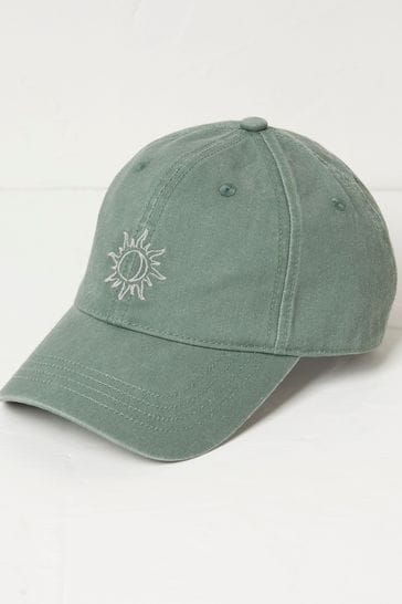 FatFace Green Embroidered Sun Cap