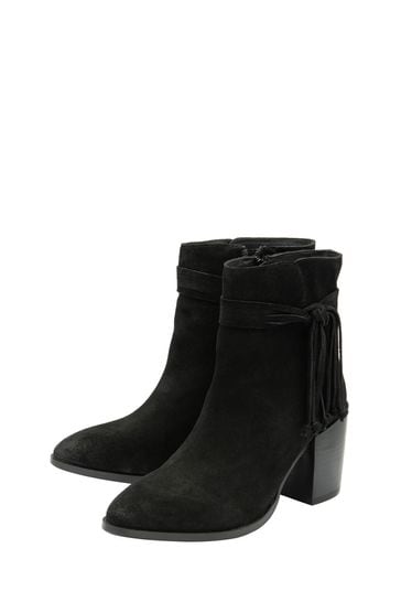 Black suede leather boots hotsell