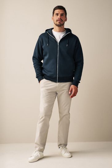 Blue zip up hoodie clearance mens