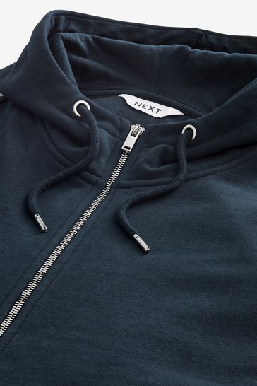 Buy Navy Blue Zip Through Hoodie from Next Singapore