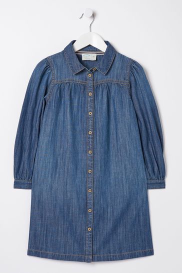 Dark blue denim shirt dress new arrivals