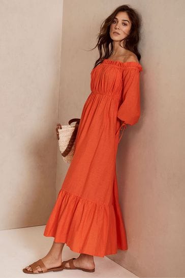 Mint velvet 2025 orange dress