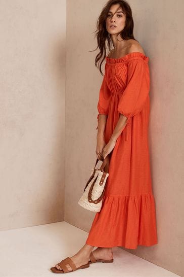 Mint velvet deals orange dress