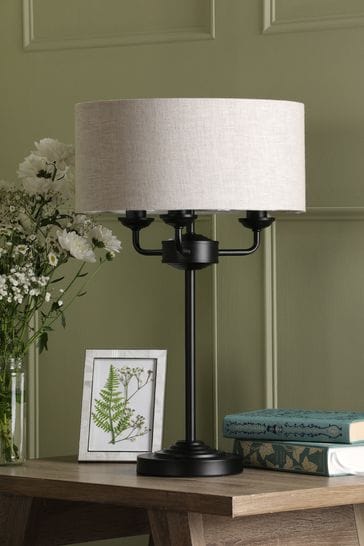 Laura Ashley Black Sorrento Table Lamp