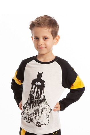 Fabric Flavours Black Batman Gotham Defender Long Sleeve T-Shirt