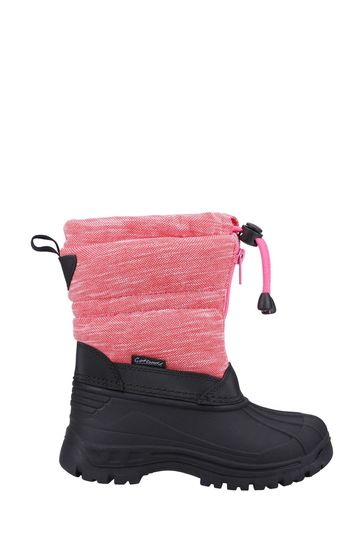 Cotswolds Pink Bathford Snow Boots