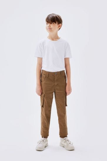 Name It Brown Boys Cargo Trousers