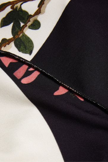 Ted Baker Gretiaa Skimming Black Dress With Stitch Detail