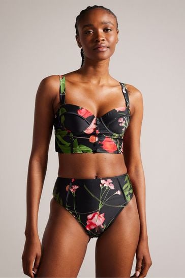 Ted Baker Lusiye Printed Longline Bikini Top