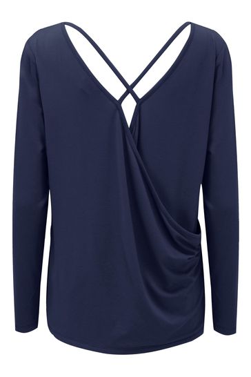 Blue hotsell yoga top