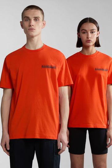 Napapijri Gouin Orange Short Sleeve T-Shirt