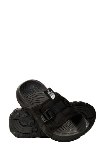 Black north face sliders hotsell